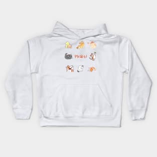 Adorable Cats and Kittens Sticker Pack Kids Hoodie